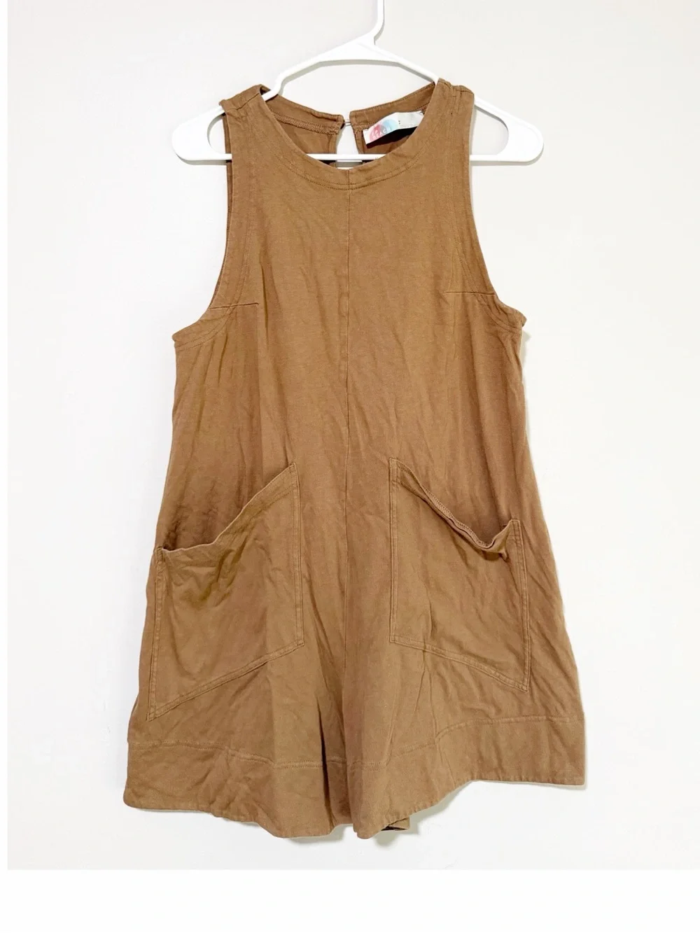 Free people beach elliot romper brown size small